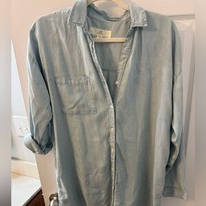 Oversized chambray shirt